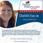 thumbnail of Kansas Family Voice of Kansas Endorses Charlotte Esau for Kansas House of Representatives